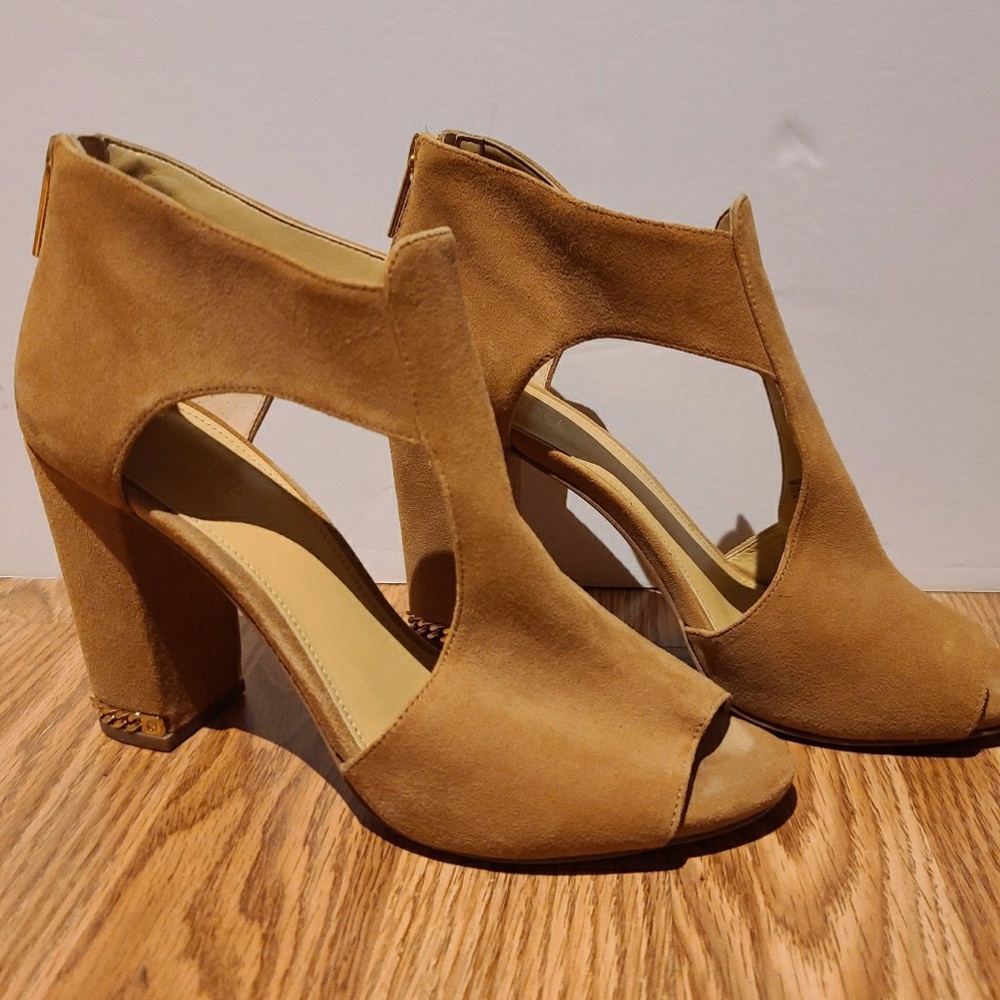 MK Sabrina Suede Platform Open-toe Sandals
